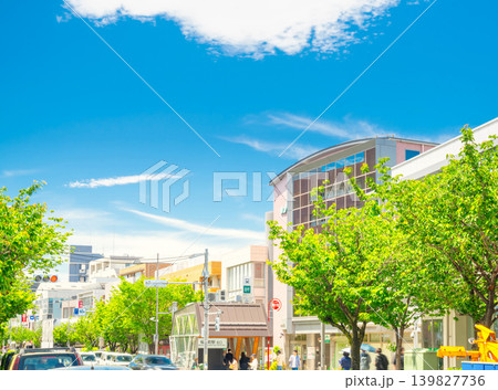 東京・世田谷区 桜新町駅前 都市風景 東京・世田谷区 桜新町駅前 都市風景 139827736
