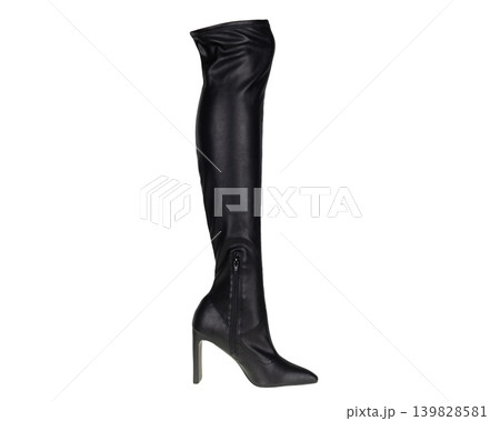 Black Thigh High Heel Womans Fashion Boot Black Thigh High Heel Womans Fashion Boot 139828581