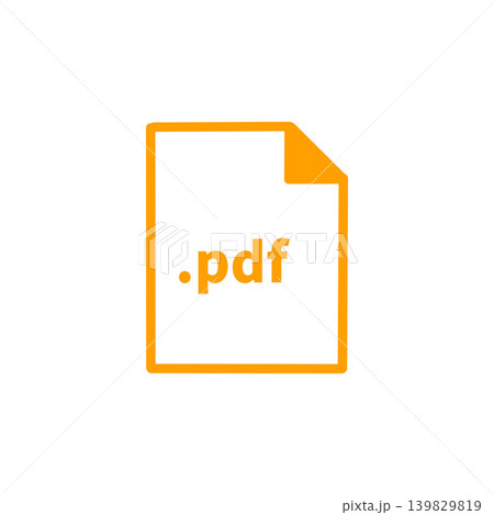 PDFファイルアイコンのイラスト・シンプルで分かりやすいデザイン・データ関連素材 PDFファイルアイコンのイラスト・シンプルで分かりやすいデザイン・データ関連素材 139829819
