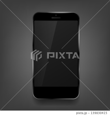Modern Black Smartphone Mockup Template for Presentation Design Modern Black Smartphone Mockup Template for Presentation Design 139830415