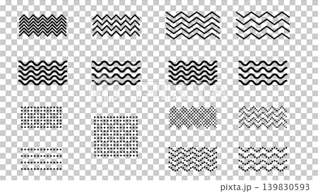 Embellishments, Memphis, monochrome, wavy lines, lines Embellishments, Memphis, monochrome, wavy lines, lines 139830593