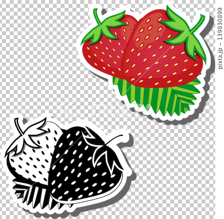 Berry theme from set juicy delicious strawberry of various sizes Berry theme from set juicy delicious strawberry of various sizes 139830899