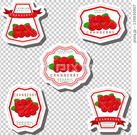 Berry theme from set juicy delicious cranberry of various sizes Berry theme from set juicy delicious cranberry of various sizes 139830907