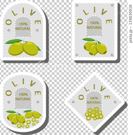Berry theme from set juicy delicious olive of various sizes Berry theme from set juicy delicious olive of various sizes 139830916
