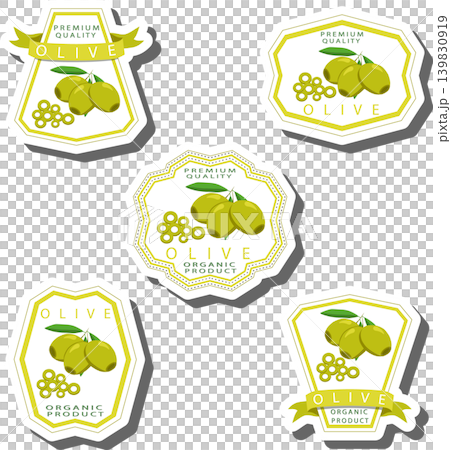 Berry theme from set juicy delicious olive of various sizes Berry theme from set juicy delicious olive of various sizes 139830919