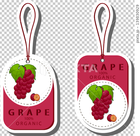 Berry theme from set juicy delicious grape of various sizes 139830929