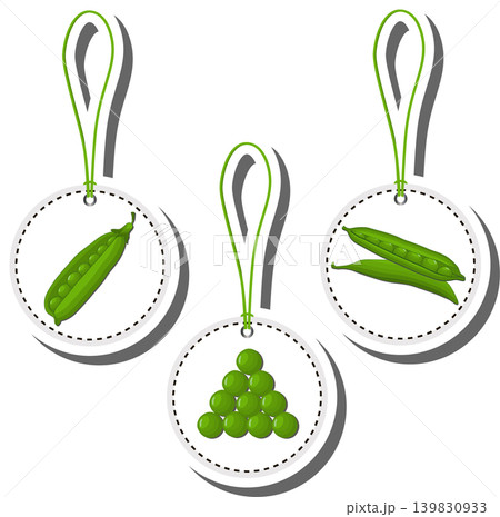 Berry theme from set juicy delicious peas of various sizes 139830933