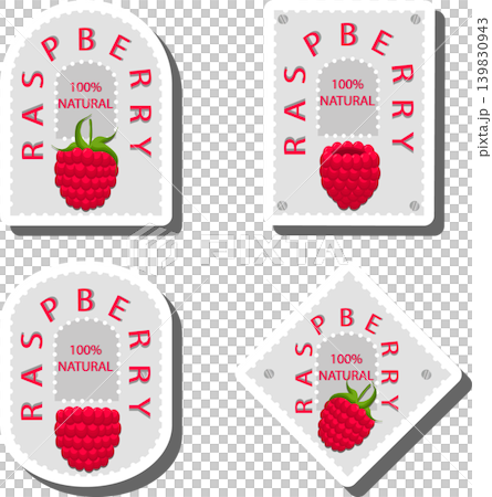 Berry theme from set juicy delicious raspberry of various sizes Berry theme from set juicy delicious raspberry of various sizes 139830943