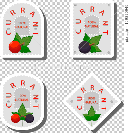 Berry theme from set juicy delicious currant of various sizes Berry theme from set juicy delicious currant of various sizes 139830949