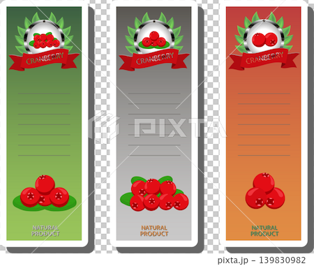 Berry theme from set juicy delicious cranberry of various sizes Berry theme from set juicy delicious cranberry of various sizes 139830982