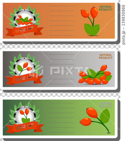 Berry theme from set juicy delicious rose hip of various sizes Berry theme from set juicy delicious rose hip of various sizes 139830988