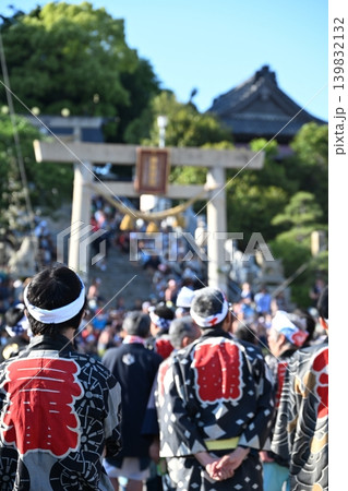 亀崎潮干まつりの神前神社前曳き廻し 愛知 亀崎潮干まつりの神前神社前曳き廻し 愛知 139832132