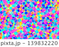 Colorful geometric abstract mosaic pattern background with neon triangle kaleidoscope texture 139832220