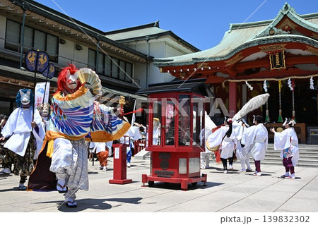航空稲荷例祭の狐舞　東京 139832302