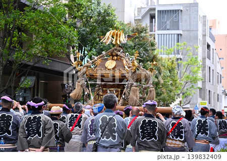 鉄砲洲稲荷神社例大祭の風景 東京 鉄砲洲稲荷神社例大祭の風景 東京 139832409