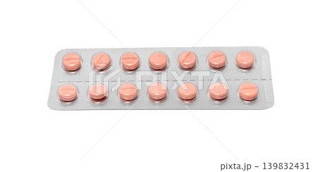 Pills in Blister Pack. 139832431