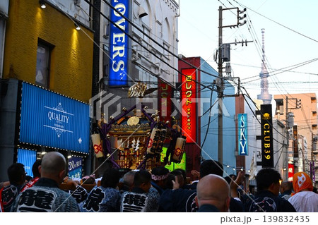 吉原神社例大祭の風景　東京 139832435