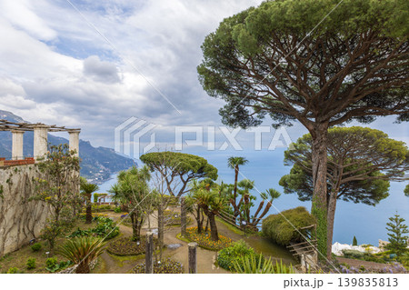 Scenic Garden View in Ravello on the Amalfi Coast, Italy Scenic Garden View in Ravello on the Amalfi Coast, Italy 139835813