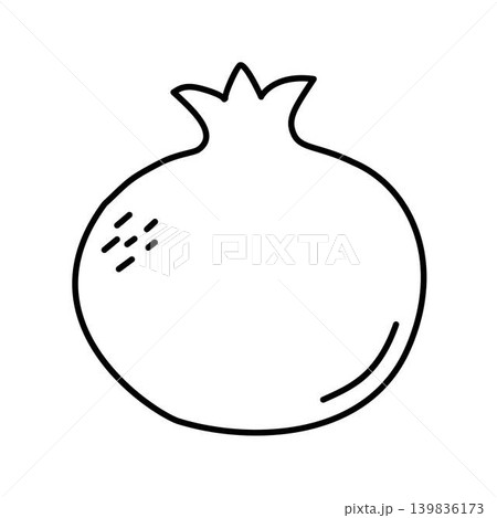 Pomegranate Fruit Icon, Pomegranate Outline Icon Pomegranate Fruit Icon, Pomegranate Outline Icon 139836173