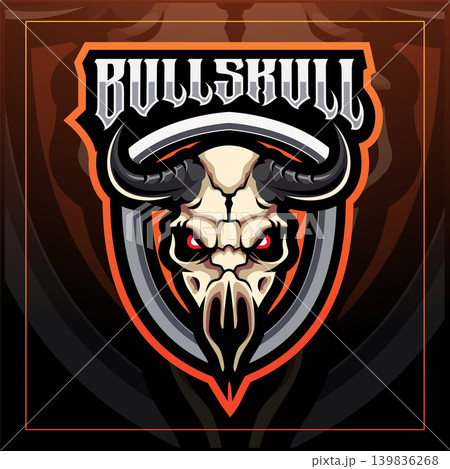 Bull skull esport mascot logo design Bull skull esport mascot logo design 139836268
