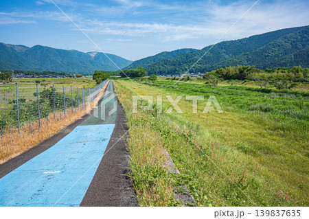 知内川サイクリングロード 滋賀県高島市マキノ町 知内川サイクリングロード 滋賀県高島市マキノ町 139837635
