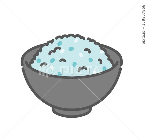 玄米(主食・夏バテ予防)のイラスト 玄米(主食・夏バテ予防)のイラスト 139837966