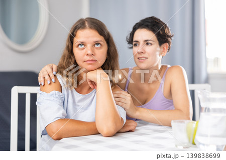Female LGBT couple having problems in relationship Female LGBT couple having problems in relationship 139838699