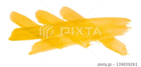 yellow brush isolated on transparent background yellow watercolor yellow brush isolated on transparent background yellow watercolor 139839261