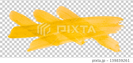 yellow brush isolated on transparent background yellow watercolor yellow brush isolated on transparent background yellow watercolor 139839261