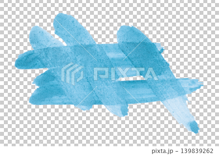 Light blue brush isolated on transparent background Light blue watercolor Light blue brush isolated on transparent background Light blue watercolor 139839262