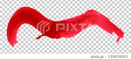 red brush isolated on transparent background red watercolor red brush isolated on transparent background red watercolor 139839263