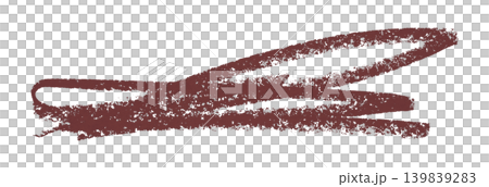 brown pencil strokes isolated on transparent background 139839283