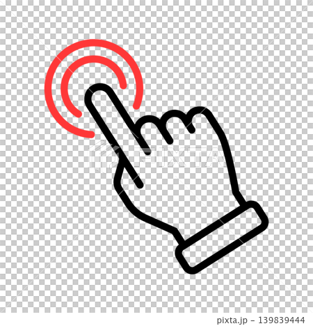 Tap, click, and point icons 139839444