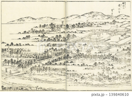 江戸名所図会：世田谷 豪徳寺 139840610