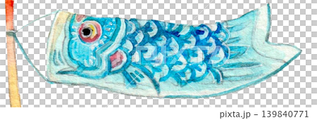水彩畫的鯉魚飄帶 水彩畫的鯉魚飄帶 139840771