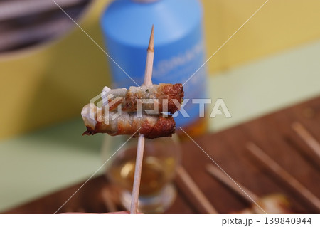 Skewered Savory Roll on Stick Skewered Savory Roll on Stick 139840944