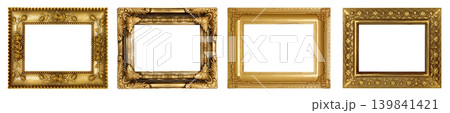 Luxury golden glitter picture frame 139841421