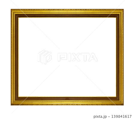 Old golden photo frame Old golden photo frame 139841617
