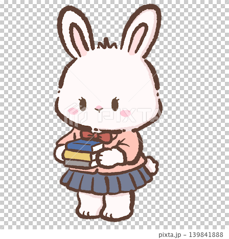 Cute Chibi Bunny Carrying School Books Sweet Student Character Illustration Cozy Campus Style Artwork For Planner Stickers Scrapbook Journals School Decor And Cute Stationery Crafts Cute Chibi Bunny Carrying School Books Sweet Student Character Illustration Cozy Campus Style Artwork For Planner Stickers Scrapbook Journals School Decor And Cute Stationery Crafts 139841888