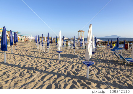 Beach by the sea in the city of Castel Volturno in Italy Beach by the sea in the city of Castel Volturno in Italy 139842130
