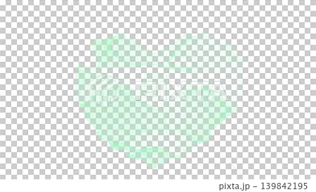 ミントグリーンのアルコールインク調のハート型マーブルイラスト ミントグリーンのアルコールインク調のハート型マーブルイラスト 139842195
