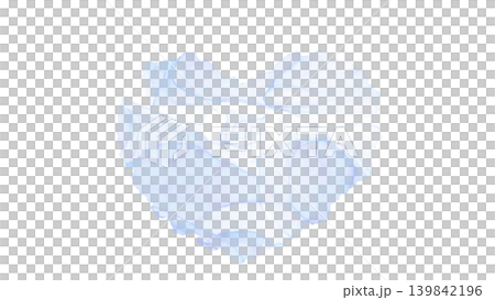 ブルーのアルコールインク調のハート型マーブルイラスト ブルーのアルコールインク調のハート型マーブルイラスト 139842196