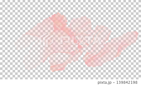 Pink alcohol ink-style wavy decorative band illustration 139842198