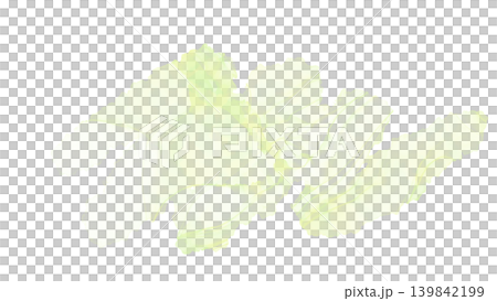 A wavy decorative band illustration in a yellow-green, alcohol-ink style. 139842199