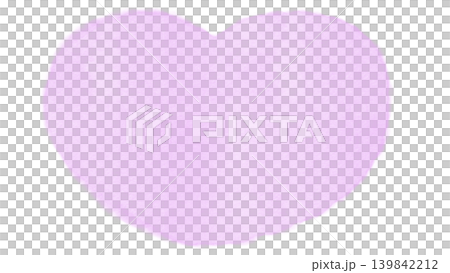 Purple heart-shaped silhouette illustration 139842212