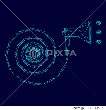 Jets of water irrigates low poly triangulation triangulated polygonal electric cyan blue vibrant aqua neon color vector illustration image outline contour line Jets of water irrigates low poly triangulation triangulated polygonal electric cyan blue vibrant aqua neon color vector illustration image outline contour line 139843564