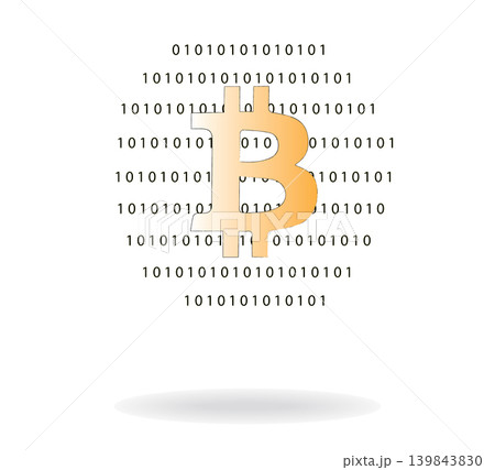 Bitcoin sign, cryptocurrency vector illustration Bitcoin sign, cryptocurrency vector illustration 139843830