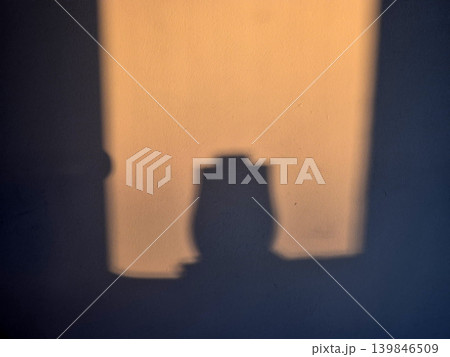 Vase Shadow In The Rays Of Warm Sunset Vase Shadow In The Rays Of Warm Sunset 139846509