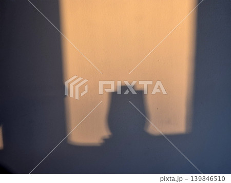 Vase Shadow In The Rays Of Warm Sunset 139846510