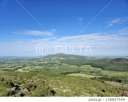 Cloudy Sky Over Grassland with Plant and Trees Cloudy Sky Over Grassland with Plant and Trees 139847544